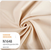 柔软尼龙针织 73% 氨纶 27% 针织双面拉绒平针织运动瑜伽面料,适用于紧身裤服装